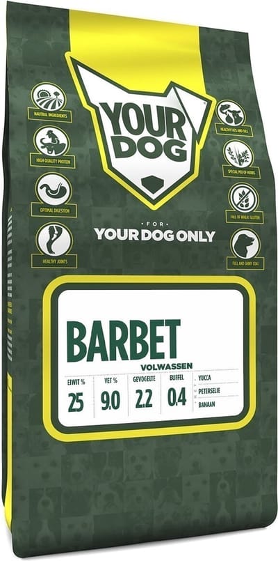 Yourdog Barbet Rasspecifiek Adult Hondenvoer 6kg | Hondenbrokken