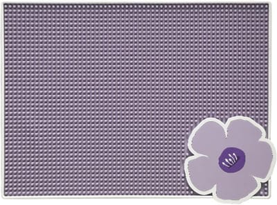 Siliconen koffieonderzetter - Afdruipmat voor kopjes en schotels - Antislip, hittebestendig en afdruipend - Geschikt voor aanrechtbladen, bars en restaurants - 41,3 x 31,1 cm - Paars