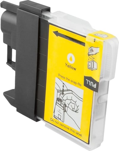 Huismerk geschikt voor Brother LC-1100 XL inktcartridge Geel - MFC/DCP - 385C - 395CN - 585CW - J615W - J715W - 490CW - 6490CW - 6890CDW - 790CW - 990CW - J615W