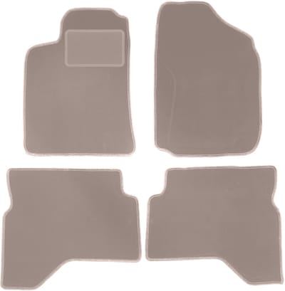 Beige veloursmatten voor: Mitsubishi Pajero Sport I SUV (1996-2008)