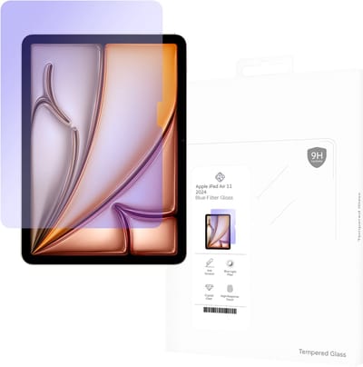 Cazy blue Light Filter Screenprotector geschikt voor iPad Air 11 inch (M4 2026 / M3 2025 / M2 2024) - Anti Blue Light Screenprotector