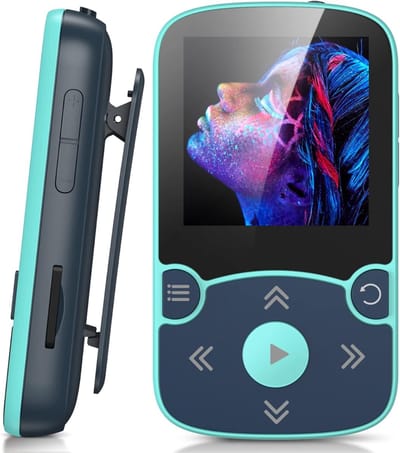 SNJY® MP3 Speler Bluetooth - MP4 Speler - Muziek Speler - 32GB - Blauw