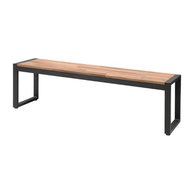 Bolero Stalen En Acaciahouten Industriële Banken 160cm DS158 - Horeca & Professioneel