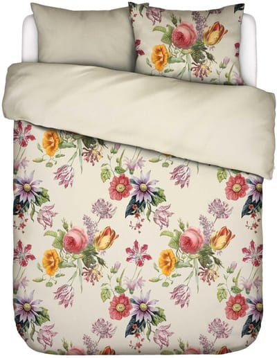 Essenza Florea Dekbedovertrek Vanille - Tweepersoons – 200x200/220 cm