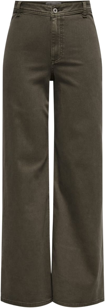 Jacqueline de Yong Broek Jdyiris Stretch Hw Wide Pant Pnt No 15341269 Slate Black Dames Maat - W25 X L32