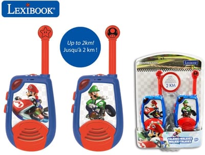 Mario Kart Digitale walkie-talkies tot 2km/1,3 miles met Morse Lichtfunctie