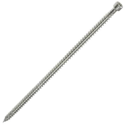 Houtbouwschroeven - Constructieschroeven - Houtverbindingen Maken - Volledige Schroefdraad - Ø6mm x 240mm - Zilver