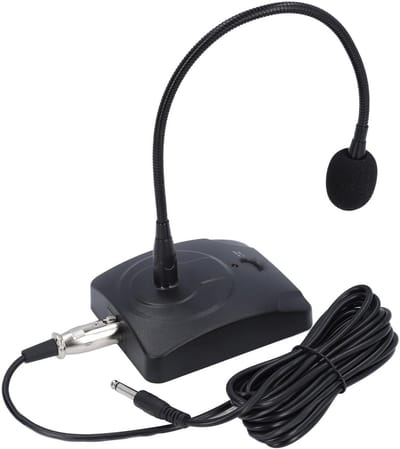 Condensor Microfoon - Desktop Microfoon Zwanenhals Microfoon - Vergaderingen en Streaming - 360 Graden Flexibel - 41 cm - Zwart