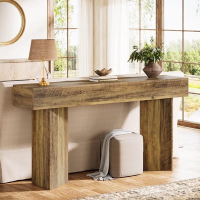 LITTLE TREE Consoletafel - Sidetable - Bruin - Modern - 160 cm - Lang en Smal - Achter De Bank - Voor Hal, Entree, Woonkamer