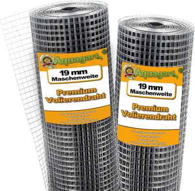 20m x 1m volièredraad, draadgaas, gelast draadgaas, draadnet, draadhek