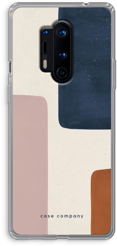 Case Company® - Hoesje geschikt voor OnePlus 8 Pro hoesje - Geo #5 - Soft Cover Telefoonhoesje - Bescherming aan alle Kanten en Schermrand