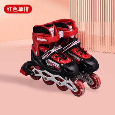 Professionele kinderskeelerset, beginnersheren- en damesskates, volwassen skates met enkele flits M size 35-38