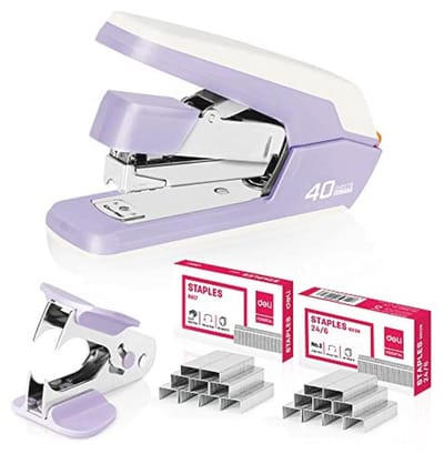 Moeiteloze desktopnietmachine met 40-50 vel capaciteit - Zware nietmachine inclusief nietjes en nietverwijderaar