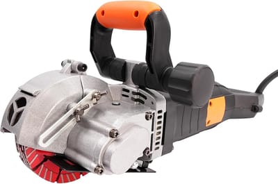 Elektrische Betonzaag - Betoncirkelzaag Metselwerk - Snel Steenzaag Werk - 4800W Krachtige Motor - 133mm Blad 42mm Diepte - Zilver