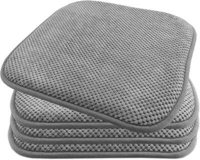 Gelkussen Stoel - Zitkussen Traagschuim - Comfortabel Zitten - Antislip Onderlaag - 40x40 cm - Lichtgrijs