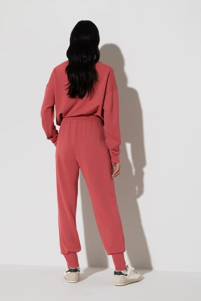 Broek op enkelhoogte Serie Pure Softness Marsala Red
