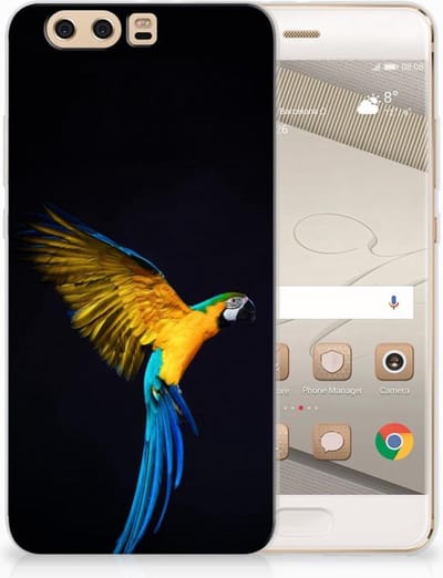 Huawei P10 Plus TPU Hoesje Papegaai