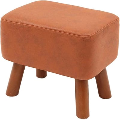 Voetenbank - Zitje Kruk - Ontspannen Zitten - Memory Foam Vulling - 40x34cm - Blauw