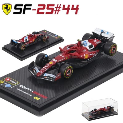 Bburago 1:64   F1 Sf25 Mclaren Ferrari Red Bull Mercedes-Amg Alliage Modèle de Voiture Série de Modèles de Voiture Cadeau de Noël Jouets