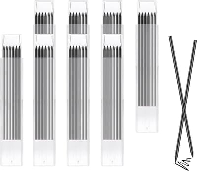 48 Stuks Potloodnavullingen, 2.8mm Waterdichte Potloodnavullingen voor Houtbewerking, Architectuur en Bouwprojecten