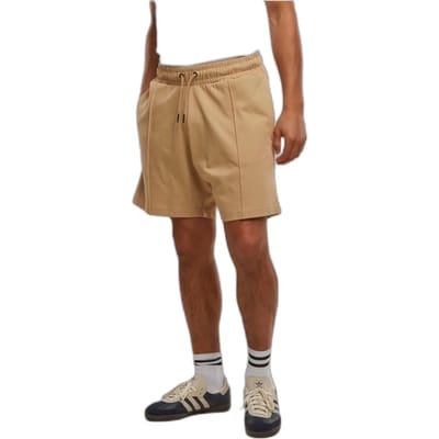 Urban Classics - Heavy Jersey Pintuck Track Korte broek - S - Beige