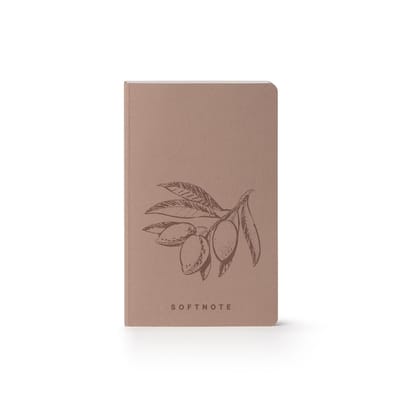 SOFTNOTE notitieboek - 13x21cm - blanco 100gr. - CIRCULAIR PRODUCT - 100% Made in Italy - Almond