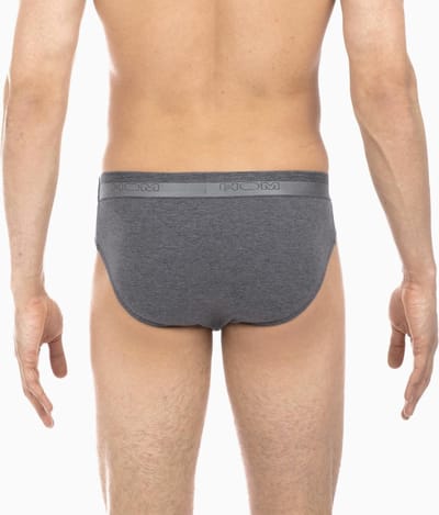 HOM HO1 mini briefs slip (1-pack) - herenslip met horizontale gulp - grijs