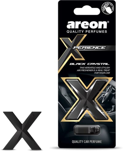 Areon-Xperience-Black Crystal Autoparfum – Luxe Houtachtige Auto Luchtverfrisser voor Ventilatierooster met Langdurige Geur