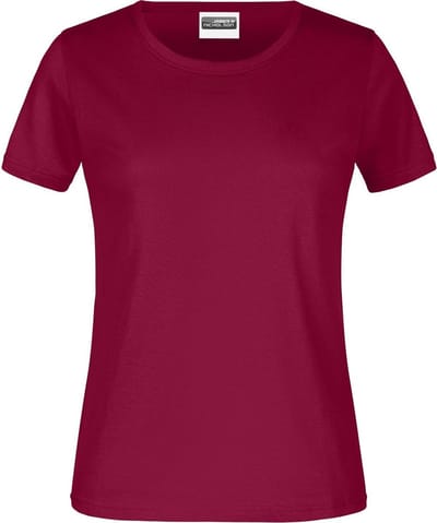 James And Nicholson Dames/dames Basic T-Shirt (Wijn)