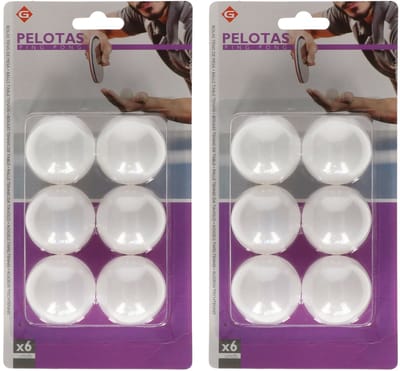 Pingpongballen - 12x stuks - wit - 4 cm - tafeltennis balletjes