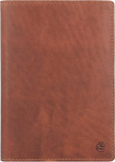 Esquire Leren Kaarthoes Identiteitskaarthoesje Dallas Card Case Brown Bruine