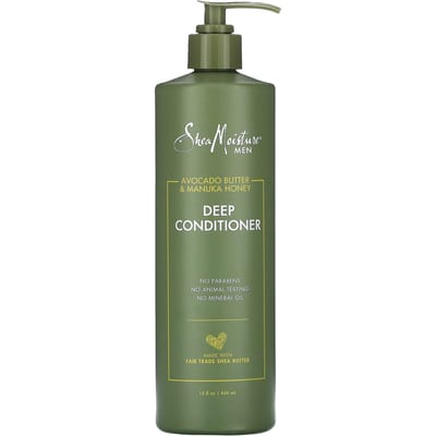SheaMoisture, Men's, Deep Conditioner, Avocado Butter & Manuka Honey, 15 fl oz (444 ml) gray