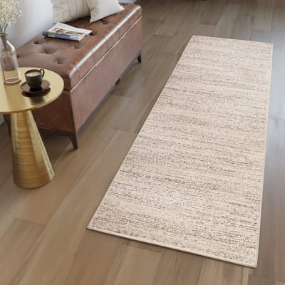 Tapiso Sari Tapijt Loper Beige Modern Woonkamer Hal Slaapkamer Maat- 60x100