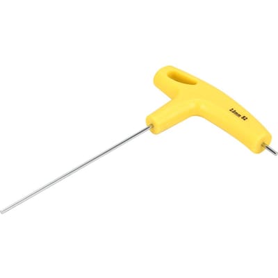 S2 Legeringsstaal Materiaal T-handvat Zeskantsleutel H2.0 Onderhoudsgereedschap L-sleutel 100mm yellow