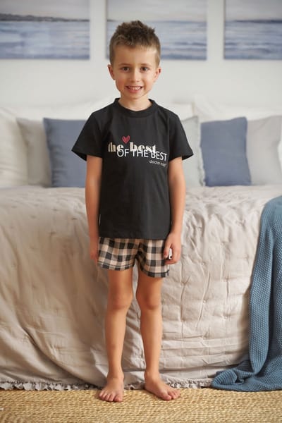 Doctor Nap Katoenen Pyjama Meisjes Jongens | Matching Familie Pyjama | Shortama Korte Mouw Korte Broek | Best Kort PDU.5343 110/116