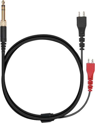 kwmobile Hoofdtelefoonkabel compatibel met Sennheiser HD25 / HD560 / HD540 / HD480 / HD430 / HD414 / HD250 - zonder microfoon en knoppen - 3,5 mm jack kabel voor hoofdtelefoon - 255 cm