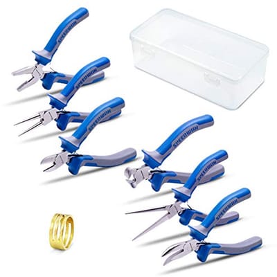 Mini Tang Set 6 Stuks voor Sieraden Maken - Precisie Craft Handgereedschap