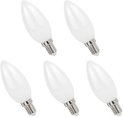 Spectrum LED Lamp E14 4W 230V - 400 Lumen - 2700K Warm wit - Gezellig licht - Energiezuinig - 5 stuks