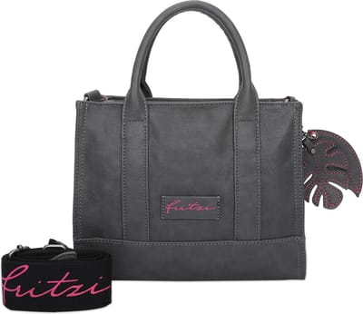 Fritzi aus Preußen Schoudertas Handtas Eco Square Crossbody Bag Anthra Antraciet