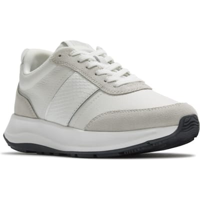 FitFlop F-Mode Flow Snake Glitter Trainers WIT - Maat 36