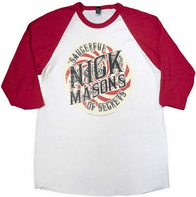 Nick Mason's Saucerful Of Secrets - Spiral Raglan top - XL - Wit/Rood