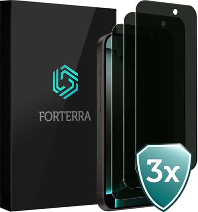 Screenprotector 3 Stuks - Geschikt voor Apple iPhone 16 Pro - Privacy Filter - Beschermglas - Gehard Glas - Tempered Glass - Screen Protector