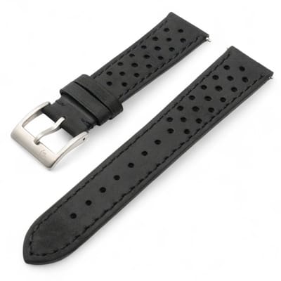 Watch Mates Horlogeband Dakota Zwart 20 mm