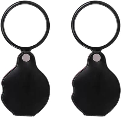 20x Vergrootglas Set - Draagbaar Mini Zakvergrootglas met Roterende Beschermhoes voor Lezen, Kaarten en Detailwerk