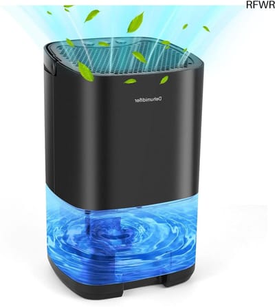 RFWR® Draagbare elektrische luchtontvochtiger 1000 ml - Stil en energiezuinig voor kantoor, slaapkamer, badkamer
