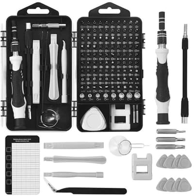 Gereedschapsset 122-in-1 voor Precisietechniek - Mini Schraubendraaierset voor Mobiele Apparaten, Tablets en Elektronica