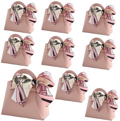 Dailygoods- Geschenkdozen Luxe PU-leer - 10 Stuks - Antislip Strik - Driedimensionaal Reliëf - Multifunctionele Verpakking - Ruime Binnenkant - Cadeautjes