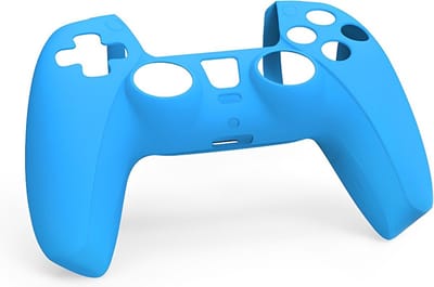 Siliconen Softcase Cover geschikt voor Playstation 5 DualSense Controller - Joystick | Compleet 360 graden beschermhoes - case - skin - behuizing | Blauw TP5-0512