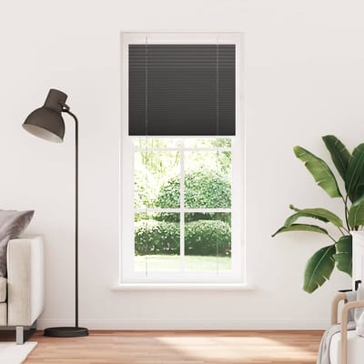 vidaXL - Plissé - rolgordijn - 95x200 - cm - stofbreedte - 94,4 - cm - polyester - zwart