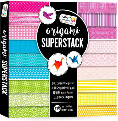 Origami Knustselpapier 80 stuks - 15 x 15 cm